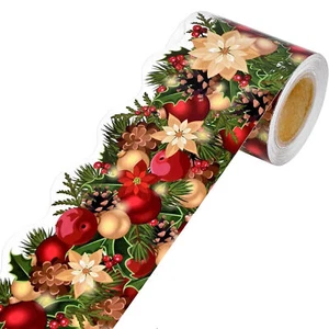 Christmas Bulletin Board Border Christmas Classroom Blackboard Border Decoration - Picture 1 of 11