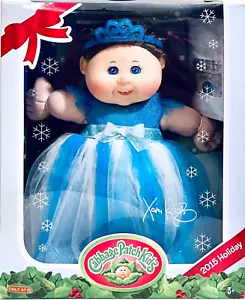 WCT Cabbage Patch Kids 2015 Holiday Edition 14" Vinyl & Cloth Girl Doll In Dress - Picture 1 of 3