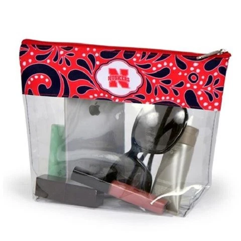 Nebraska Cornhuskers NCAA Clear Travel Pouch Cover