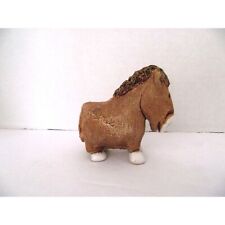 Vtg. Artesian Rinconada Brown Clay Horse from Uruguay