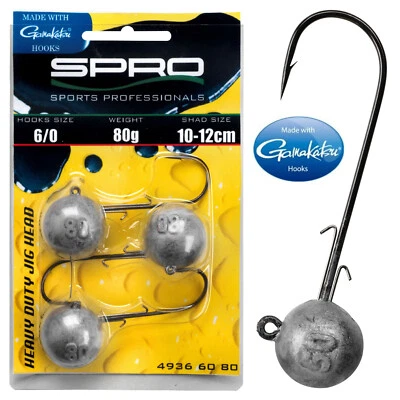 Spro Jigkopf Round Jig 90 HD Special Gr.4/0-12/0 20-150g Gamakatsu Meeres Haken - Bild 1 von 4