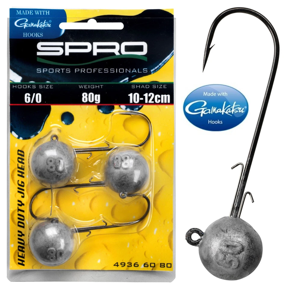 Spro Jigkopf Round Jig 90 HD Special Gr.4/0-12/0 20-150g Gamakatsu Meeres Haken - Bild 1 von 4