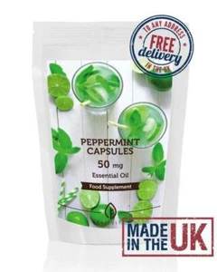 Peppermint Oil 50mg Capsules BritVits GB - Picture 1 of 12