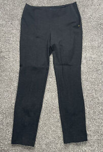Jones New York Signature Womens Stretch dark gray Dress Pull On Pants 30" x 27"