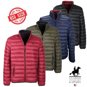 Men's Plus Sizes 100 Grams Foam Zip Jacket Down 3XL 4XL 5XL 6XL - Picture 1 of 13
