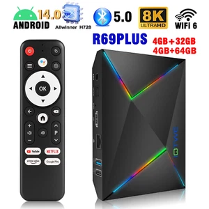 2025 NEW Smart TV BOX Android14 128GB 64GB WIFI6 2.4G/5G Media Player Octa Core - Picture 1 of 60