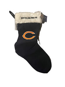 Chicago Bears Holiday Christmas Embroidered Logo Stocking Forever Collectibles