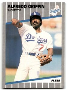 1989 Fleer Alfredo Griffin Los Angeles Dodgers #58