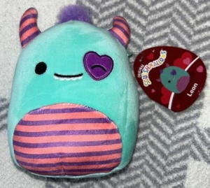 New Squishmallows Leon The Monster Valentines Collection 5" Plush NWT - Picture 1 of 8