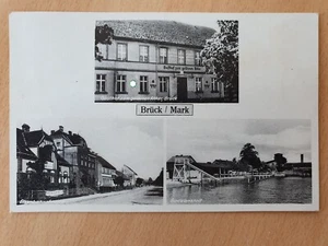 AK Brück b. Belzig Beelitz Niemegk Gasthof Badeanstalt Landpost Stempel Reesdorf - Bild 1 von 3