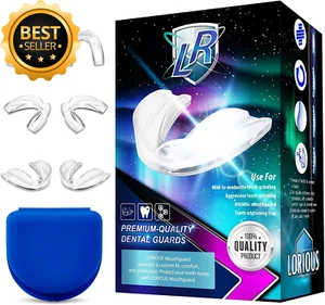 Mouthguard - One Size Fits All Premium Set of 4 BPA Free Moldable, Customizable - Picture 1 of 12