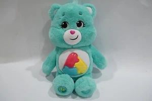 2023 Care Bears Exclusive Unity Bear Plush Teal Green 14" Stuffed Toy NEW b11 - Imagen 1 de 12