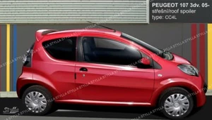 SPOILER REAR ROOF TAILGATE PEUGEOT 107 3 door WING ACCESSORIES - Picture 1 of 1