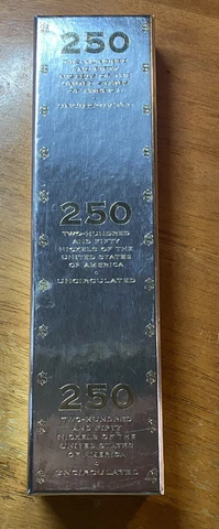 LOT SET 250 Nickels of the United States Never Circulated (2005-D BISON) w/ Box Cover