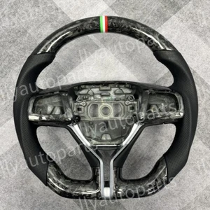 Real Forged Carbon Fiber Steering Wheel for Maserati Ghibli Quattroporte GTS - Picture 1 of 4