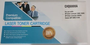 Premium Compatible Laser Toner Cartridge CHQ6000A Black NEW IN BOX - Picture 1 of 1
