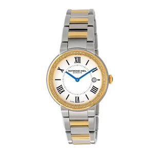 Raymond Weil Women's 5245-SPS-00661 Jasmine Diamond Watch 35mm Watch MSRP $3325 - Picture 1 of 5