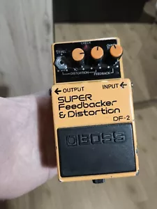 Boss DF-2, Super Feedbacker & Distortion, Vintage Guitar Pedal Made In Japan - Foto 1 di 10
