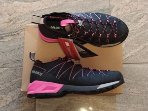 Dolomite 1897 Crodarossa women's hiking boots walking black pink size 39/40 New - Picture 1 of 10