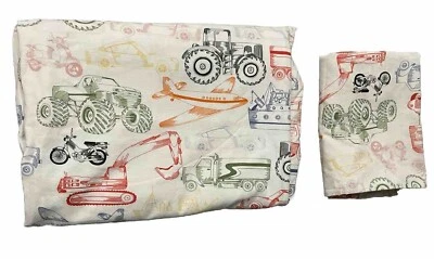 宜家 Ljudlig 运输汽车拖拉机自行车飞机双被套枕套 — 第 1/4 张图片