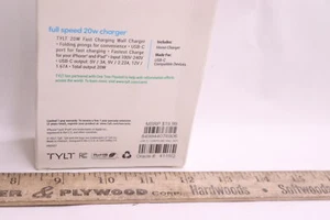 Tylt Fast Charging Wall Charger White 20W 4115Q - Picture 1 of 1