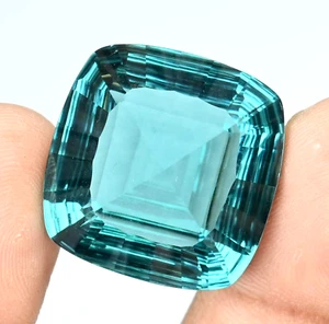 49.80 Ct Natural Paraiba Tourmaline Greenish Neon Blue Copper Loose Gemstone - Picture 1 of 7