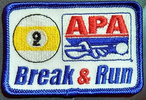 π₯π₯π± APA 9BALL BREAK & RUN PATCHES AMERICAN POOLPLAYERS NEW π±π₯π₯π« - Picture 1 of 1
