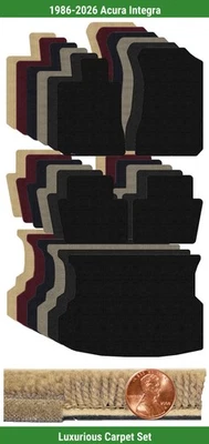 Juego de alfombrillas Lloyd Custom Luxe para Acura Integra 1986-2026 (5 piezas) #9S Foto 1 de 4