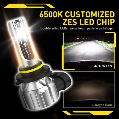 AUXITO 6500K White 60W HB3 9005 LED Headlight Bulb High Low Beam 40000LM CANBUS - Image 1 of 4