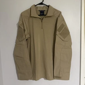 Pullover 5.11 Tactical Rapid Assault Shirt Uomo Taglia M Marrone Doppio Tessuto 1/4 Zip - Foto 1 di 3