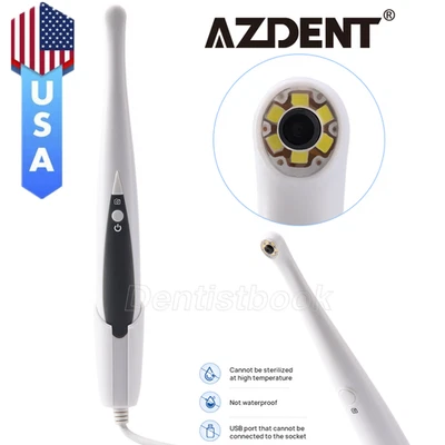 Cámara dental intraoral enfoque digital USB imágenes intraoral 6 luz LED blanca Foto 1 de 4