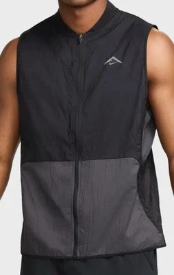Nike Trail Aireez Running Packable Outdoor Vest Men's Black (FN4004-010) Sz XS - Image 1 of 4