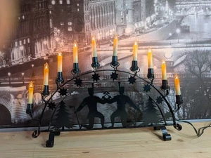 DDR Schwibbogen Metall elektrisch mit Leuchtmittel im Karton ca. 56cm breit  - Bild 1 von 6