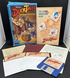 Disney’s Ducktales The Quest For Gold IBM TANDY 3.5"/5.25" 1990 Completo - Imagen 1 de 1