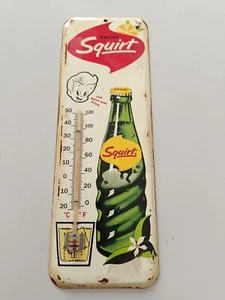 Termómetro de vidrio vintage DISFRUTA SQUIRT SODA sin porcelana era 40-50 - Imagen 1 de 9