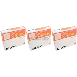 Allevyn Gentle Border Lite Foam Dressing 3" X 3" - Box of 10 - 3 Boxes - Picture 1 of 4