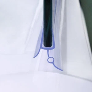 Bath Shower Screen Door Seal Strip Glass Thickness 5-6mm or 8mm Seals Gap 8-23mm - Picture 1 of 27