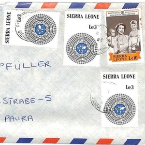 Sierra Leone *KENEMA* MISSIONARY Air Cover MIVA Vehicles Austria 1989 CF293 - Picture 1 of 6