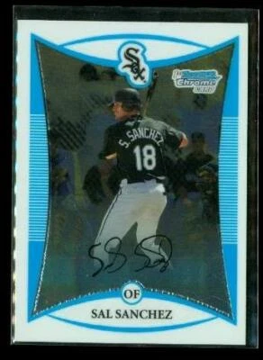 2008 TOPPS 1ST BOWMAN CHROME Baseball Card BCP83 SAL SANCHEZ Chicago White Sox - Image 1 of 2