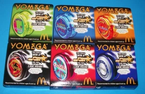 Complete Set of 6 McDonald’s Yomega Yo-Yo Firestorm & XBrain D-Force New - Bild 1 von 18