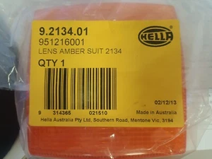 Hella 9.2134.01 Replacement Amber Lens to suit Hella 2134 Indicator - Picture 1 of 1