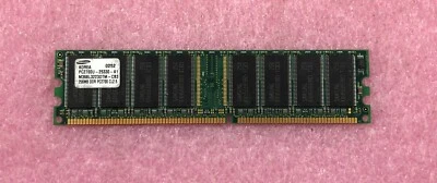 1 X 256MB SAMSUNG PC-2700 DDR-333 MEMORIA RAM NO ECC M368L3223DTM-CB3 Foto 1 de 2