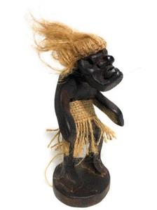 Meditierender verrückter primitiver Tiki Dude 6" - Tribal Art | #lge24006 - Bild 1 von 1