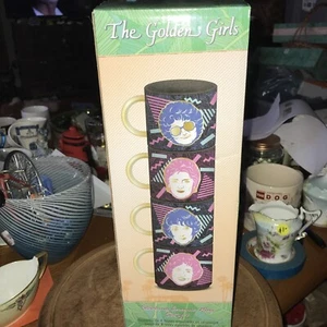The Golden Girls Stacking Ceramic Mug STAY GOLDEN Set of 4 Coffee/Tea Mugs New - Picture 1 of 10