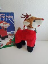 Vintage Walking Musical Christmas Reindeer Lighted Nose Box *note