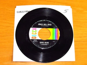 POP CHRISTMAS 45 RPM - BOBBY HELMS - DECCA 30513 - "JINGLE BELL ROCK" - Imagen 1 de 2