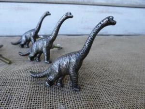Antique Metal Drawer Pulls Handle Brontosaurus Dresser Cabinet Knobs Rustic - Picture 1 of 3
