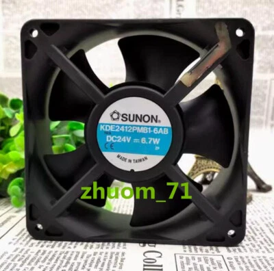 1PC SUNON KDE2412PMB1-6AB 24V 6.7W 12CM Danfoss variable frequency fan - Image 1 of 4