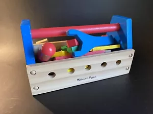 Melissa & Doug Wooden Tool Box Set Kit 23 Pieces Set Free Fast Shipping - Picture 1 of 4