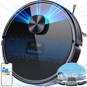 Lubluelu Robot Vacuum 4000Pa, 2 in 1 Robot Vacuum Cleaner and Mop, Lidar Navigat - Picture 1 of 8